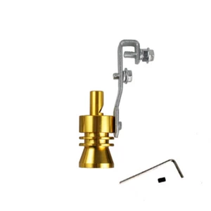 M-Size Gold Fake Turbo Sound Exhaust Blow off Valve Simulator Whistler Universal - Picture 1 of 8