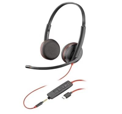 NEW - Plantronics Blackwire 3225 USB-A Headset, On-Ear Mono Headset, Wired. - Image 1 of 3
