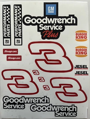 1/10 Scale R/C Racing Vinyl Decal Sticker Sheet / Sponsor Stickers Goodwrench #3 - Image 1 of 3