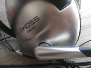 Koss SB-45 Silver/Black Headband Headset w/Mic - Picture 1 of 5