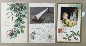SPIDER RAGNO-LOT 3 POSTCARDS-C69-190 - Picture 1 of 1