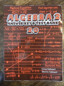 Teaching Textbooks Algebra 2 Answer Key & Test Bank 2.0 by Greg & Shawn Sabouri - Picture 1 of 2