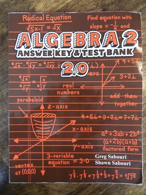 Teaching Textbooks Algebra 2 Answer Key & Test Bank 2.0 by Greg & Shawn Sabouri - Image 1 of 2