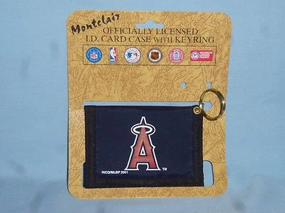 LOS ANGELES ANGELS of ANAHEIM  Nylon I.D. CARD CASE with KEYRING  Lot of 2  NIP - Image 1 of 3