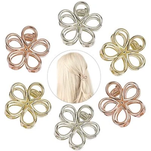 6x Mini Hair Claw Clips Hair Barrette Clamp Hairpins Accessories for Girl Women - Picture 1 of 8