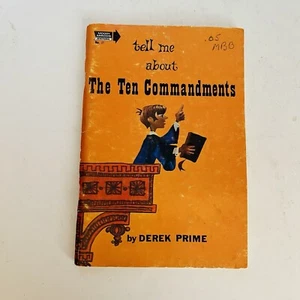 Tell Me About Ten Commandments - Derek Prime 1969 Moody Press Vintage Christian - Foto 1 di 20