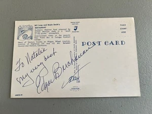 Edgar Buchanan d1979 signed autograph On Postcard Actor on Petticoat Junction - Picture 1 of 2