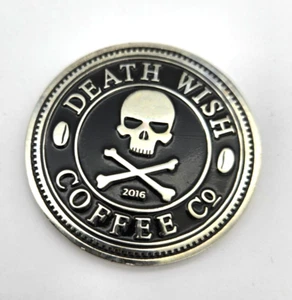 DEATH WISH COFFEE 2016 SOCIETY OF STRONG COFFEE CHALLENGE COIN - Bild 1 von 4
