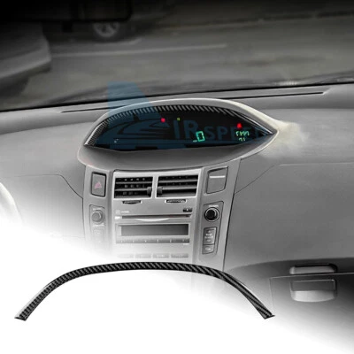 For Toyota Yaris 2006-2011 Carbon Fiber Interior Speedometer Frame Cover Trim - image 1 of 4
