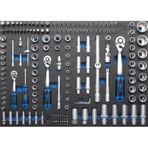 BGS 4036 Wkładka do wózka warsztatowego 3/3: zestaw kluczy nasadowych sześciokątny 192 szt. - Zdjęcie 1 z 1