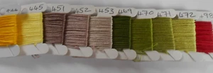 DMC Stranded Threads 10 quarter skeins on paper bobbins 444 - 498 - Picture 1 of 1