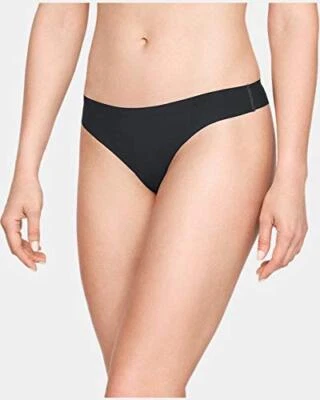 Under Armour 291635 Women's UA Pure Stretch Thong 3-Pack SM Black - Image 1 of 2