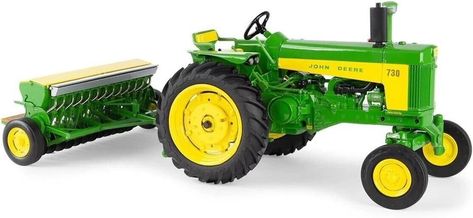 1/16 JOHN DEERE 730 WIDE FRONT TRACTOR WITH GRAIN DRILL - PRESTIGE COLLECTION - Image 1 of 1