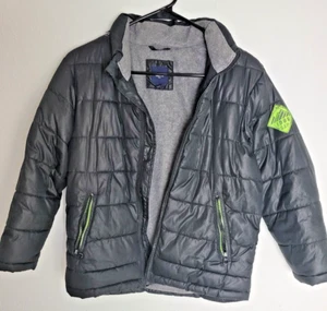 Gap Kids Full Zip Black Puffer Winter Jacket Size M Youth - Picture 1 of 6