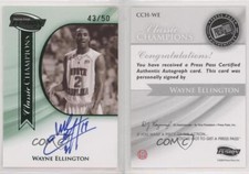 2009 Fusion Classic Champions Green /50 Wayne Ellington #CCH-WE Rookie Auto RC