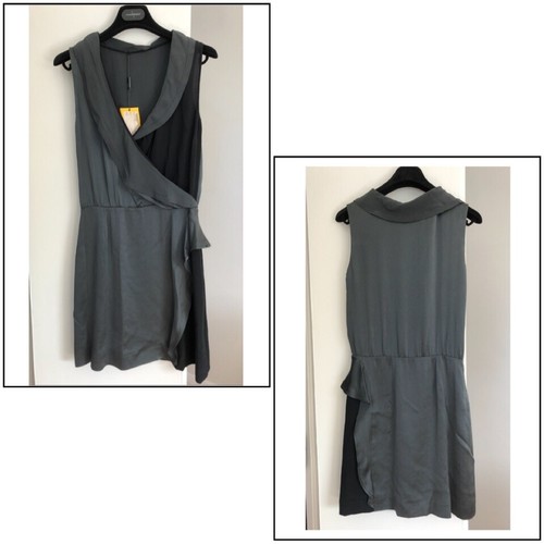 Abito smanicato FENDI Made in Italy 100% seta taglia 42 italiano nuovo con etichetta