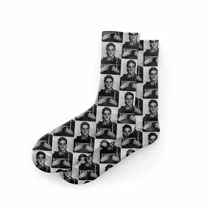 Elvis Socks Elvis Presley Socks Memphis The King Elvis Mugshot Elvis Army - Foto 1 di 1