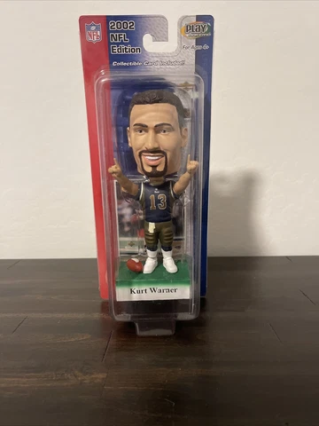 2002 NFL EDITION PLAY MAKER KURT WARNER BOBBLE HEAD + CARD -  NFL UPPER DECK Cover