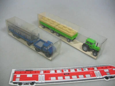 AI91-0,5# 2 Modelli Wiking H0/1:87 392 Unimog+386 Deutz-Fahr Trattore Mint+Box - Immagine 1 di 3