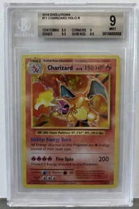Pokemon XY Evolutions Charizard Holo Rare #11 BGS 9 Mint 2016 - Picture 1 of 2