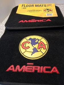Club America Black Floor Mats Nwt - Picture 1 of 2