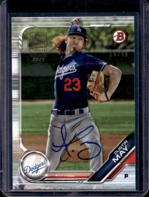 2021 Topps Archives Signature Series Dustin May Auto Autograph #24/46 Dodgers - Image 1 of 2
