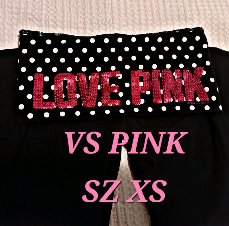 Victoria's Secret ROSA Lunares Bling Leggings Plegables Pantalones de Yoga Talla XS Foto 1 de 4