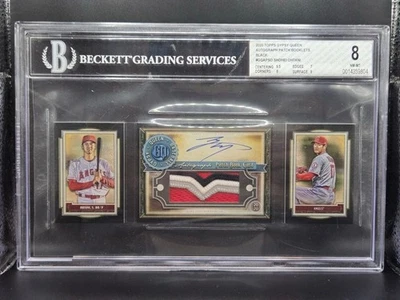 Shohei Ohtani 2020 Topps Gypsy Queen Auto Patch Booklet /50 BGS 8 Auto 10 Rare - Image 1 of 2