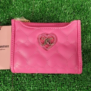 Nuevo Juicy Couture Rosa Impecable Doble Plegable Estuche para Tarjetas Billetera Nuevo (D20) - Imagen 1 de 10
