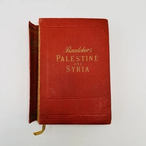 Baedeker’s Palestine and Syria 1912 Handbook For Travelers w/ Maps Antique Rare - Imagen 1 de 14