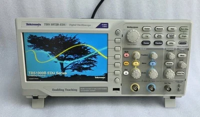 TEKTRONIX TBS 1072B-EDU 2 CHANNEL ENABLING TEACHING  DIGITAL OSCILLOSCOPE  - Image 1 of 4