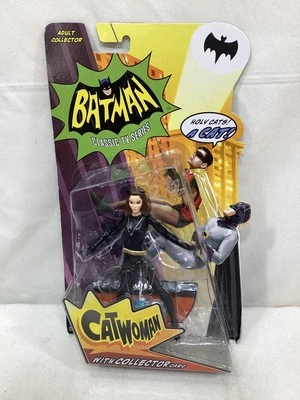 NUEVO 2013 Mattel Batman Clásico 1966 Serie de TV Catwoman Figura DC Comics GRATIS Foto 1 de 2