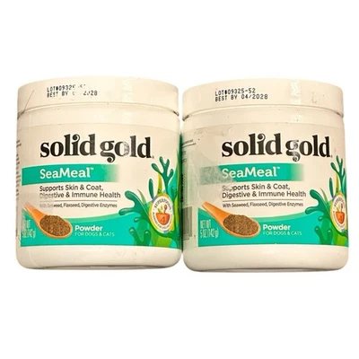 Lote de 2 Suplementos SeaMeal Oro Sólido para Piel y Pelaje Digestivo e Inmune Foto 1 de 2