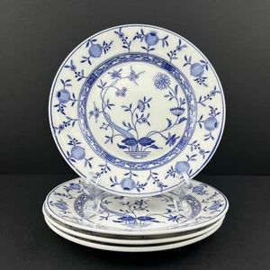Gustavsberg DRESDEN BLUE ONION Bread Plates (4) Swedish Blue & White MINT Cond. - Picture 1 of 24