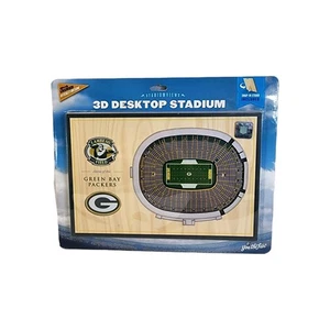 NFL Green Bay Packers Stadium 3D Wandbild Holz Schreibtisch Holzschild Holz Sammlerstück - Bild 1 von 6