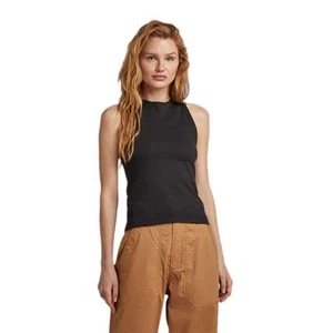 G-STAR Donna Racer Slim Tank Top, Nero (dk black D23132-D275-6484), XS-XS - Imagen 1 de 6