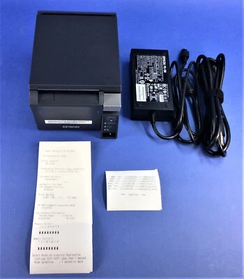EPSON TM-T70II M296A Thermal POS Receipt Printer w/ Power USB, PS-180 adpt, Cord - Image 1 of 3