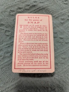 Vintage Whitman SNAP, Rummy, Card Deck Animals One Damaged Card Is Instructions - Bild 1 von 11