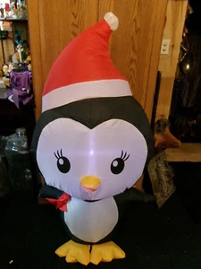 Christmas Airblown Inflatable 50" tall Penguin - Picture 1 of 3