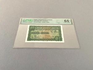 Egypt 10 Piastres P-160b 1917  PMG 64 EPQ - Picture 1 of 4