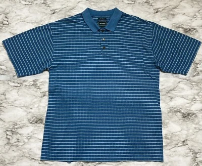 Camisa polo de golf Bolle para hombre talla L verde blanco a rayas manga corta años 60 dos capas Foto 1 de 4