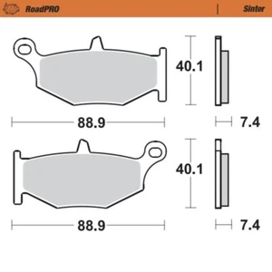 MotoMaster Rear Brake Pads for Suzuki DL1000 V-STROM 2014-2018 RoadPRO Sinter  - Picture 1 of 1