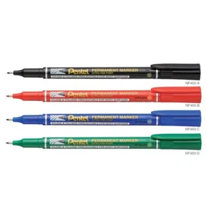 Extra Fine Permanent Marker Pen 1.6mm Bullet Tip Pentel NF450 - Select Colour - Picture 1 of 9