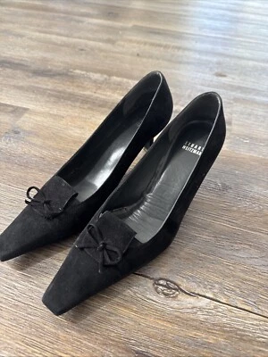 Zapato Stuart Weitzman 401353 Punta Punta Gatito Tacón Sin Cordones Arco Acento Talla 10M Foto 1 de 4
