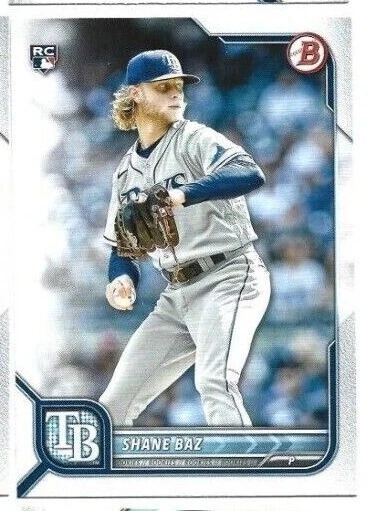 2022 Bowman Tampa Bay Rays Shane Baz Paper RC - Image 1 of 1