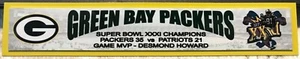 GREEN BAY PACKERS  SUPER BOWL XXXI  FULL COLOR NAME PLATE - Picture 1 of 1