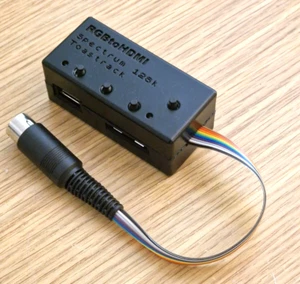 RGBtoHDMI Video Interface For ZX Spectrum 128k Toastrack or ZX Spectrum +2 Grey - Afbeelding 1 van 8