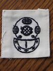 WWII U.S. Navy  DIVER 1st CLASS Sleeve Rate Patch Distinguishing Mark DM, USN