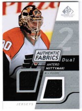 08/09 2008 SP GAME USED HKY AUTHENTIC FABRICS DUAL JERSEY CARDS AF-X U-Pick List