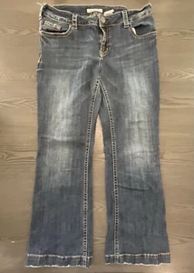Stetson Jeans Damen Gr. 18R Blau Nr. 214 City Hose Bootcut Stretch Denim - Bild 1 von 9